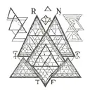 pascal's triangle tattoo tattoo design idea