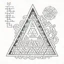 pascal's triangle tattoo tattoo design idea