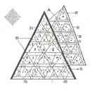 pascal's triangle tattoo tattoo design idea