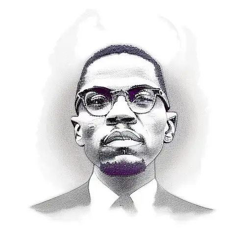 malcolm x tattoo design idea