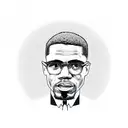 malcolm x tattoo design idea