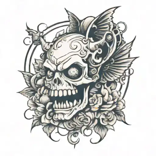 beelzebub tattoo design idea