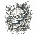 beelzebub tattoo design idea