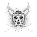catrina con corona  tattoo design idea