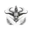 Baphomet solve coagula tattoo design idea