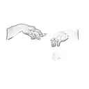 the creation of adam tattoo design idea