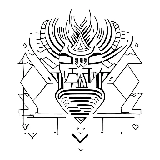 Myth of sisifo tattoo design idea