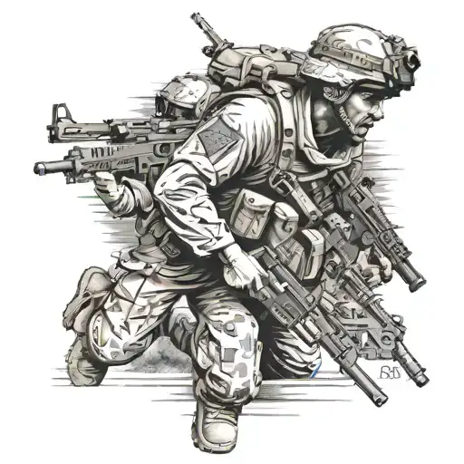 Iraq War tattoo design idea