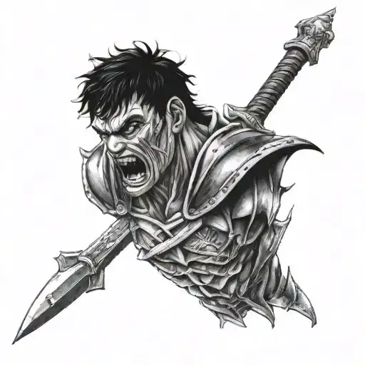 berserk guts tattoo design idea