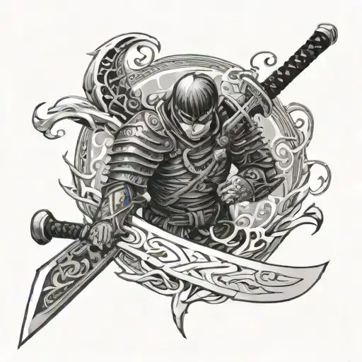 berserk guts sword tattoo design idea