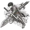berserk guts sword tattoo design idea