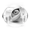 A film strip morphing into an hourglass, representing the timeless nature of cinema tattoo design idea