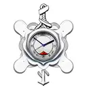 Clock; Anchor, cross, flowers tattoo design idea