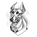 doberman tattoo design idea