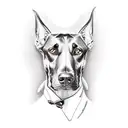 doberman tattoo design idea