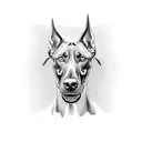 doberman tattoo design idea