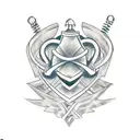 “Design a powerful tattoo that combines masculine elements, like strength or resilience, with the breast cancer ribbon t tattoo design idea