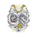 “Design a powerful tattoo that combines masculine elements, like strength or resilience, with the breast cancer ribbon t tattoo design idea