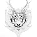 dragon and tiger tattoo design idea