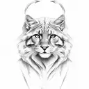 paw print and horseshoe tattoo design idea