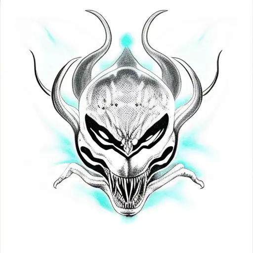 venom vs Anubis. tattoo design idea