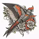 kite tattoo design idea