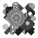 focus commitment sheer will  tattoo design idea