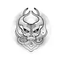 boa constrictor with background  tattoo design idea