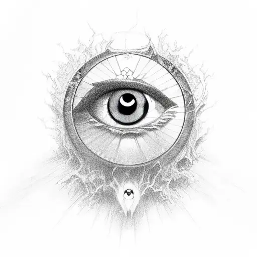 Evil Eye tattoo design idea