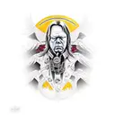 neil young crazy horse logo combined with weston boucher tattoo by Carlos Torres tattoo design idea