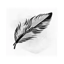 3 feathers tattoo design idea