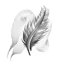 3 feathers tattoo design idea
