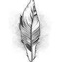 3 feathers tattoo design idea