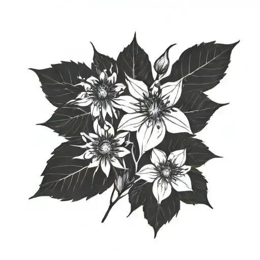 combine simple and easy with a few wild flowers and something meaningful  tattoo design idea