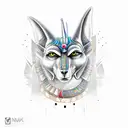 Anubis tattoo design idea