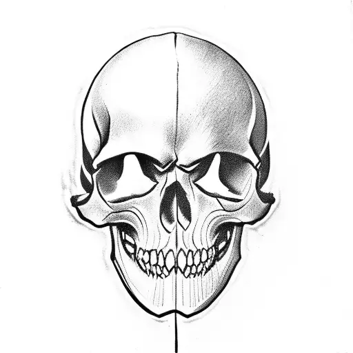 usmc skull tattoo design idea