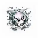 nightmare before christmas tattoo design idea