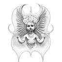 cherub tattoo design idea