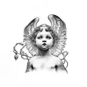 cherub tattoo design idea