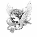cherub tattoo design idea