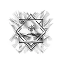 Jamaican flag tattoo design idea