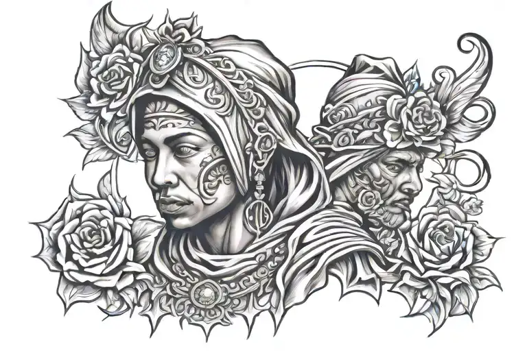 Hood tattoo design idea