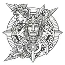 caesar history tattoo design idea