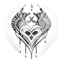 Crying Heart tattoo design idea
