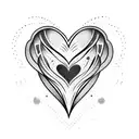 Crying Heart tattoo design idea
