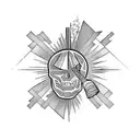 gin tonic drink tattoo design idea