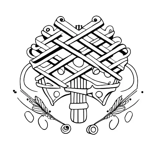 pastry tools tattoo design idea