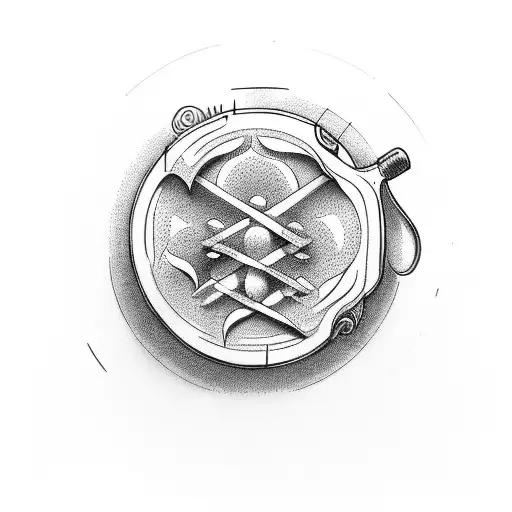 pastry tools tattoo design idea