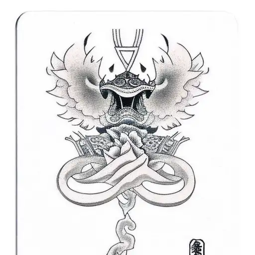 playing cards swallows brother  tattoo design idea