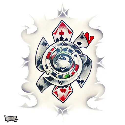 gambling dice tattoo tattoo design idea